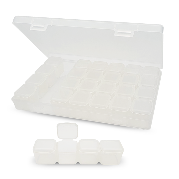 Sortierbox für Nailart mit 28 Fächern